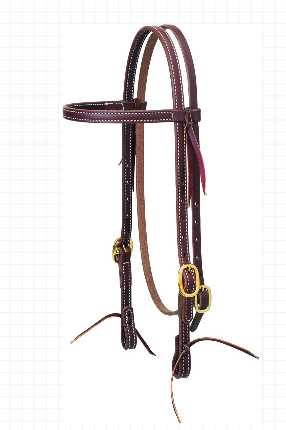 Working Tack Doubled and Stitched Headstall
