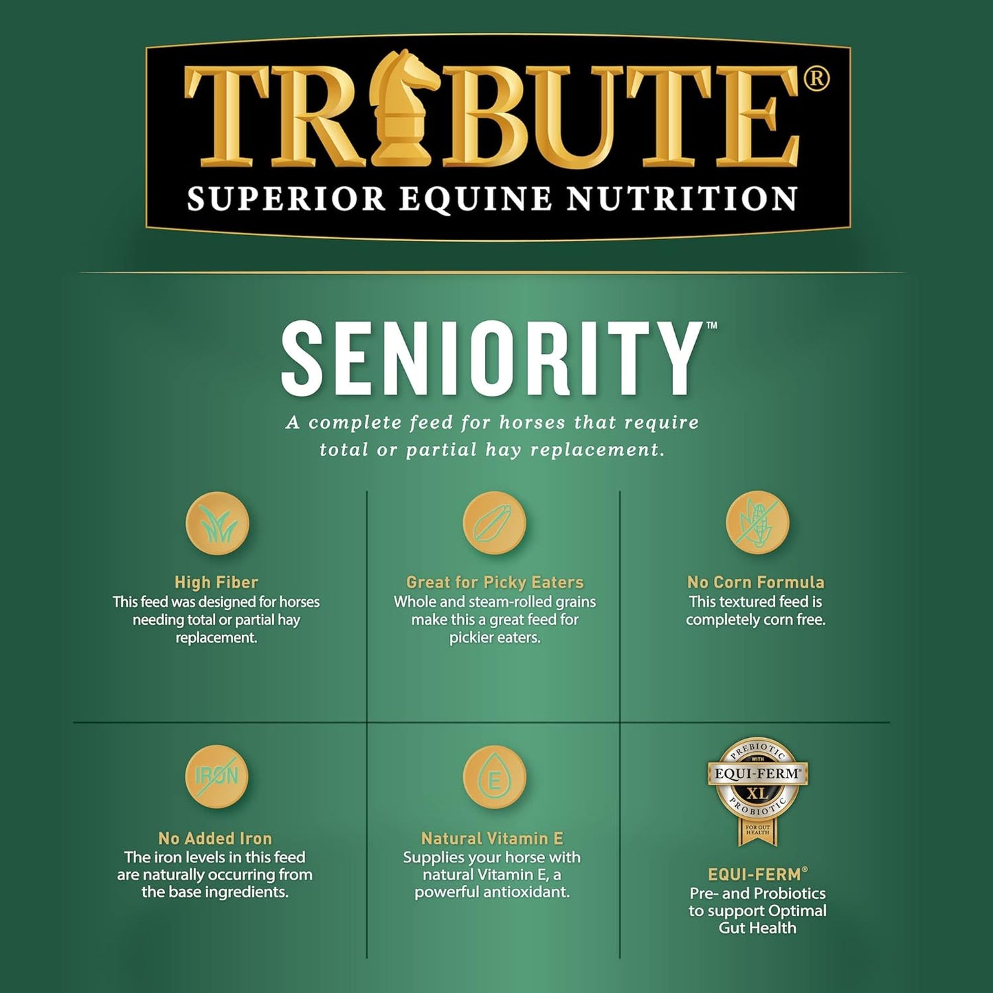 Tribute Maturity Textured for Horse, 50 Lb