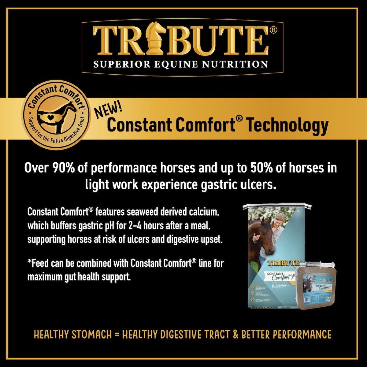 TRIBUTE Kalm 'N Ez Pellets for Horse, 50 Lb