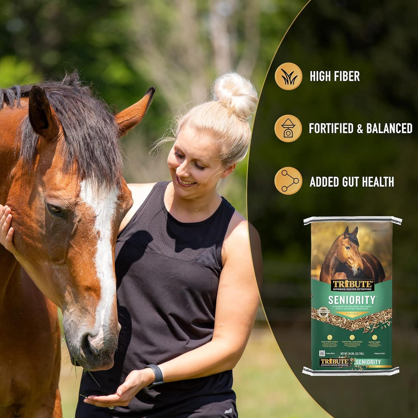 Tribute Maturity Textured for Horse, 50 Lb