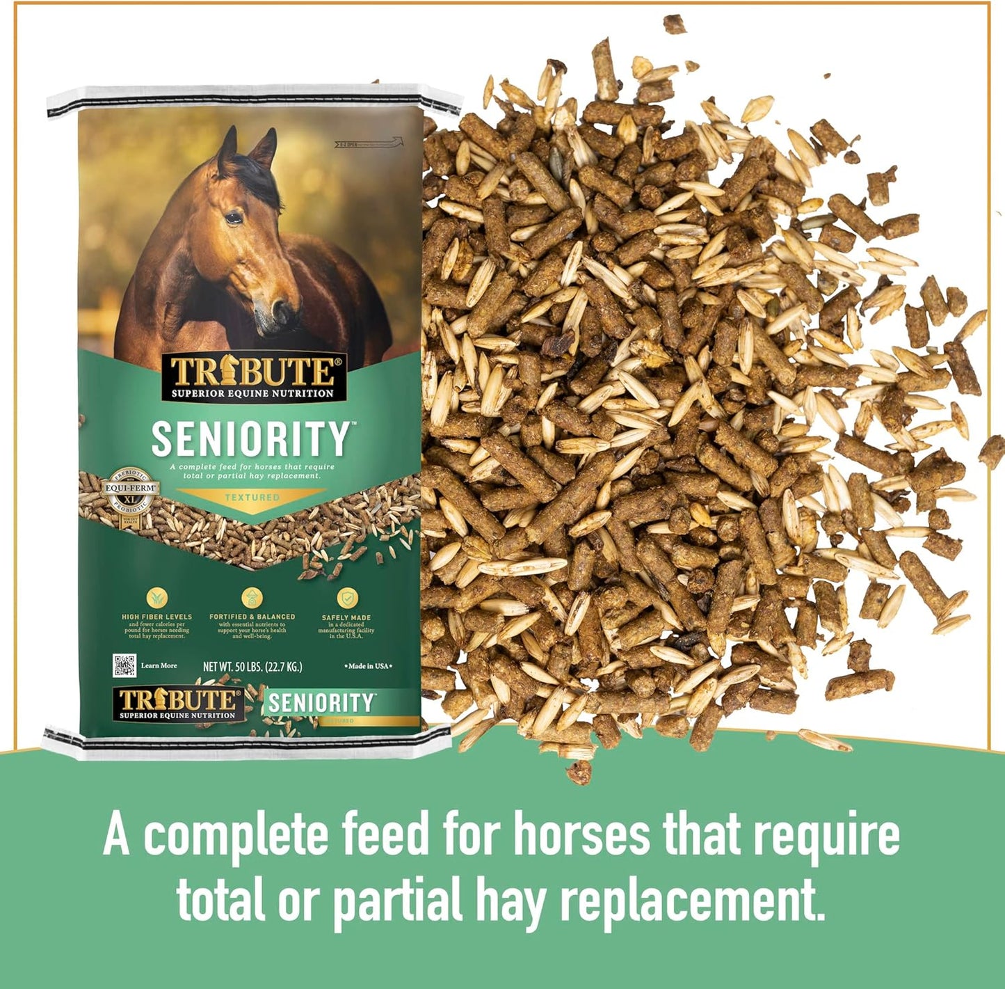 Tribute Maturity Textured for Horse, 50 Lb