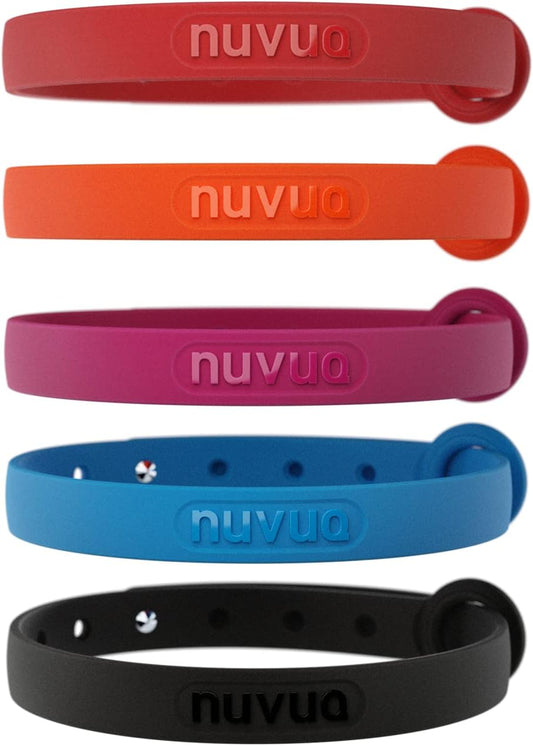 5 Pack Breakaway Cat Collar - Soft, Comfortable, and Lightweight Safety Buckle Collar with ID Tag Ring for Outdoor Cats and Kittens by  (6 ⅞" to 10 ¼", Red, Orange, Pink, Blue and Black)