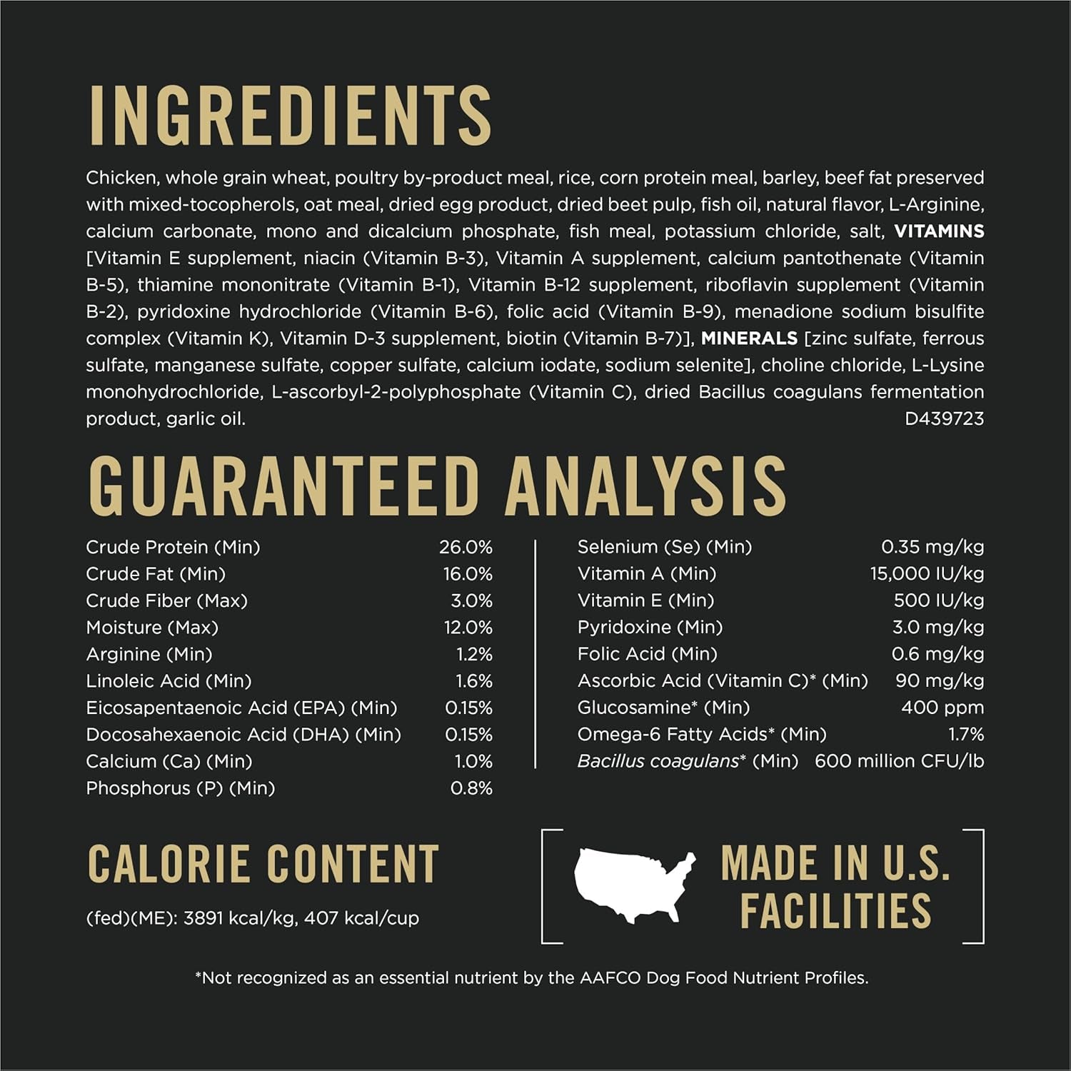 Calm & Balanced Dry Dog Food, Adult Dog Calming DHA Chicken & Rice Formula - 30 Lb. Bag
