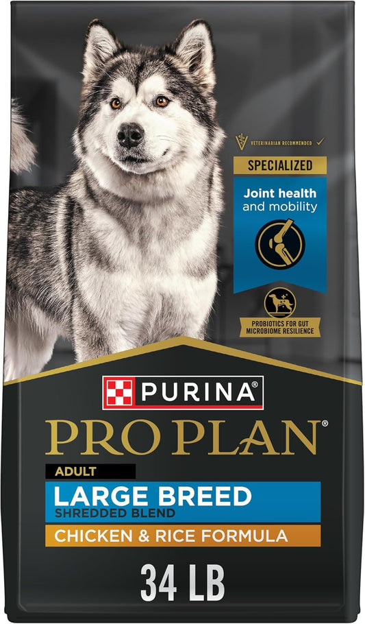 Joint Health for Dogs, Large Breed Dog Food Dry, Shredded Blend Chicken & Rice Formula - 34 Lb. Bag