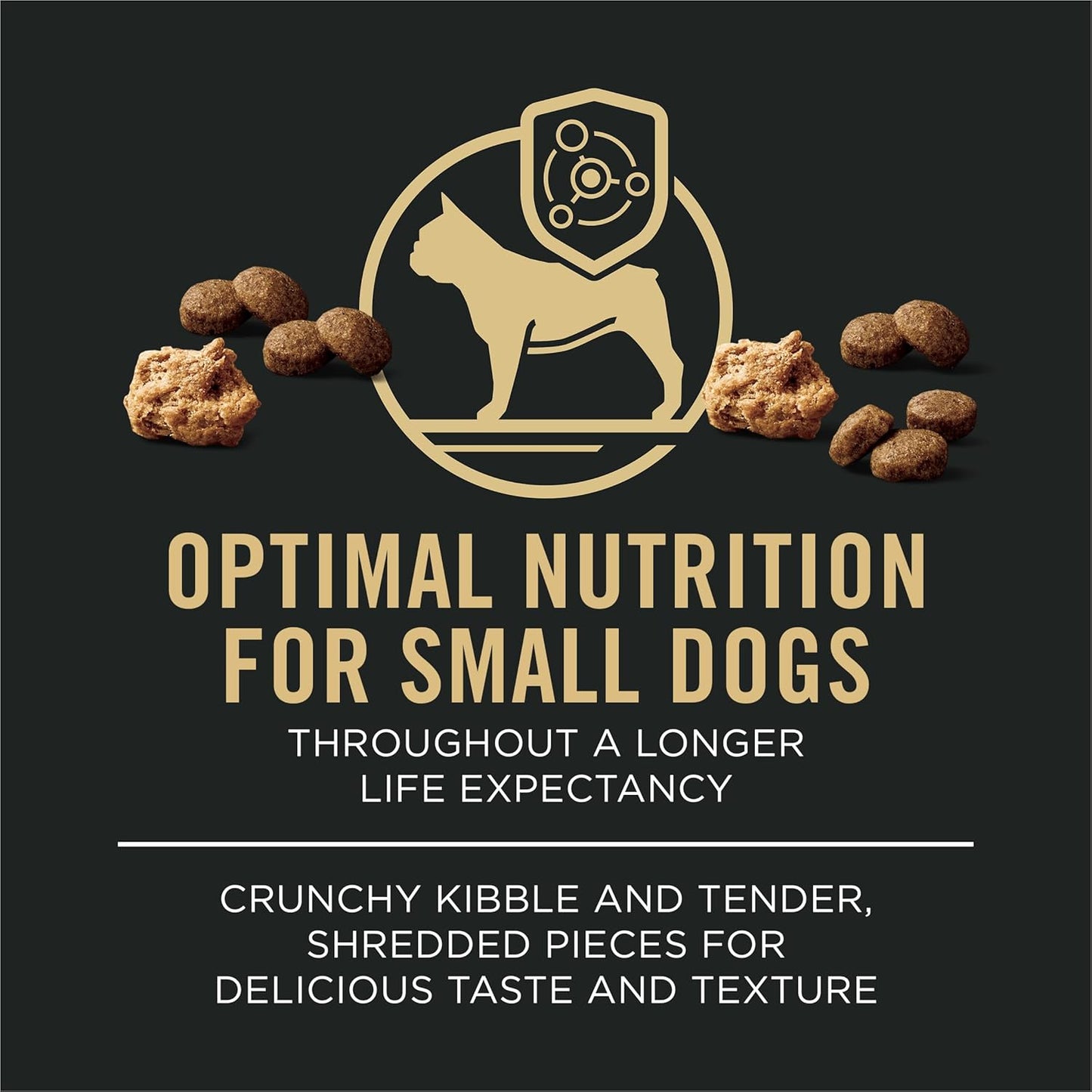 Small Breed Dry Dog Food, Shredded Blend Beef and Rice Formula with Guaranteed Live Probiotics - 6 Lb. Bag