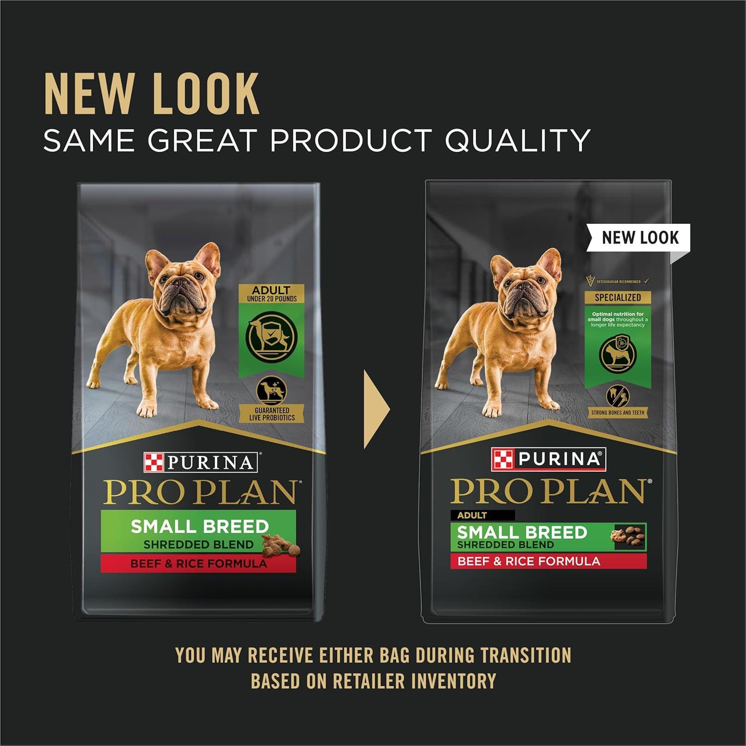 Small Breed Dry Dog Food, Shredded Blend Beef and Rice Formula with Guaranteed Live Probiotics - 6 Lb. Bag