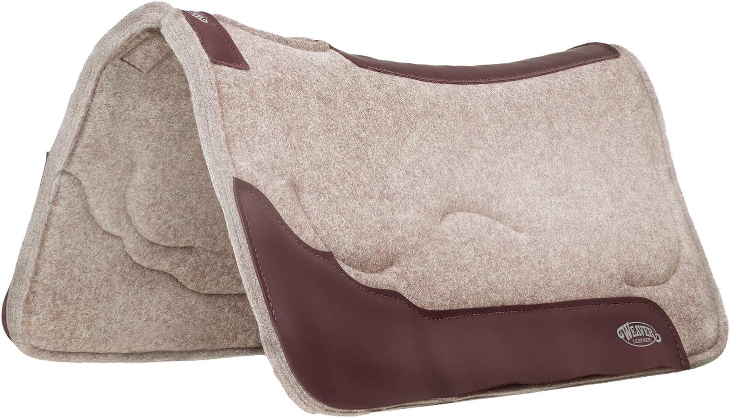 Contoured Shock-Absorbing Gel Wool Blend Saddle Pad