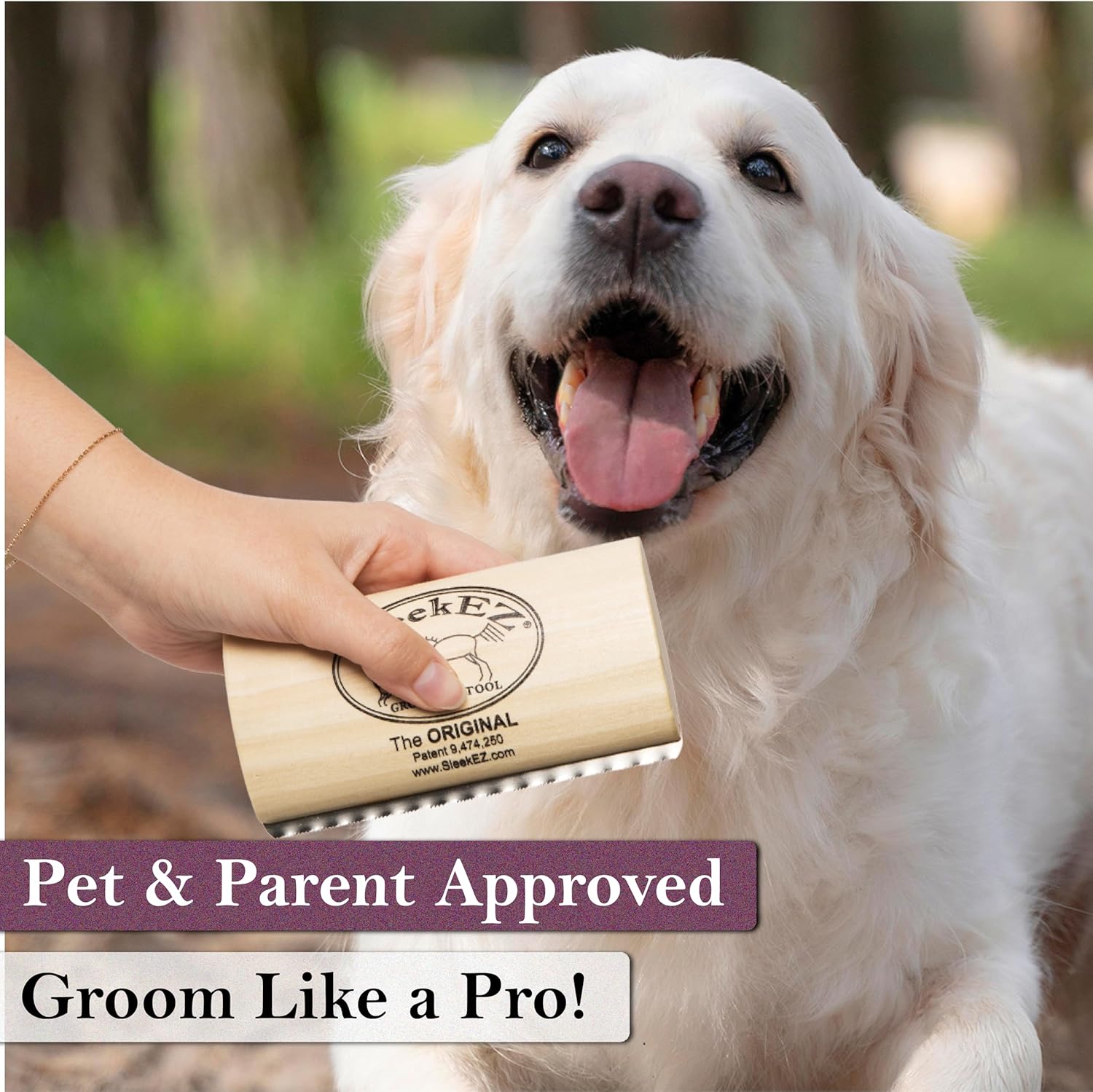 Effortlessly reduce shedding and keep your pet’s coat healthy with our deshedding dog brush.