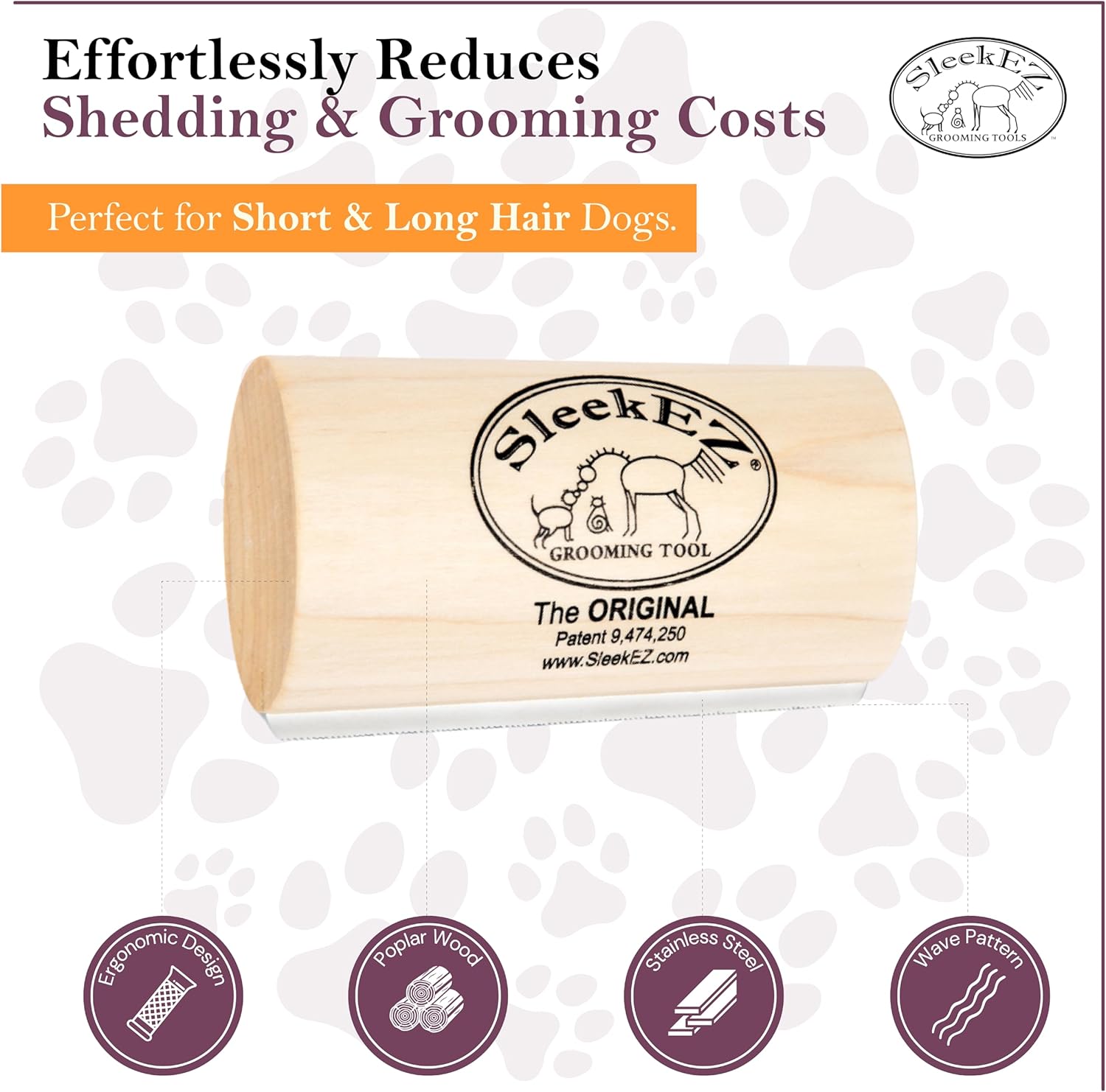 Effortlessly reduce shedding and keep your pet’s coat healthy with our deshedding dog brush.