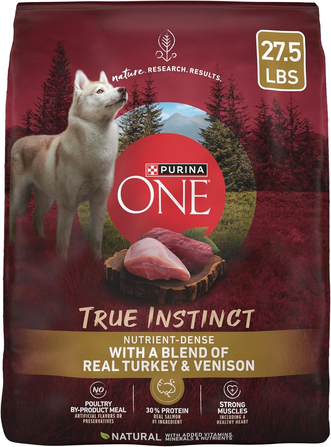 True Instinct with a Blend of Real Turkey and Venison Dry Dog Food - 27.5 Lb. Bag