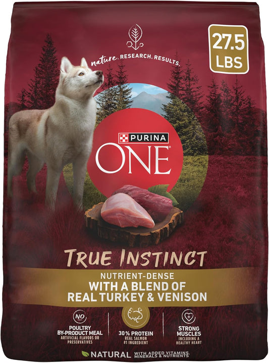 True Instinct with a Blend of Real Turkey and Venison Dry Dog Food - 27.5 Lb. Bag