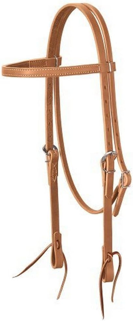 Golden Brown Harness Leather Browband Headstall